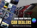 Social Media Templates for Car Dealers | Instagram Template Designs For Car Show Rooms | Canva Templates For Car Dealers and Car Show Rooms