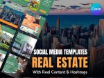 Social Media Templates for Real Estate | Instagram Template Designs For Real Estate | Canva Templates For Realtors | Realtor Canva Templates